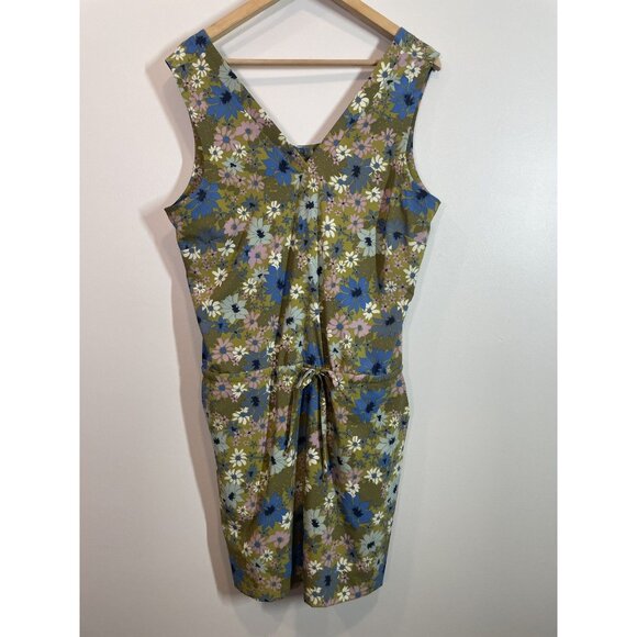 Toad & Co Women's Floral Sleeveless Mini Dress Size L Large Summer Lightweight - Picture 1 of 9